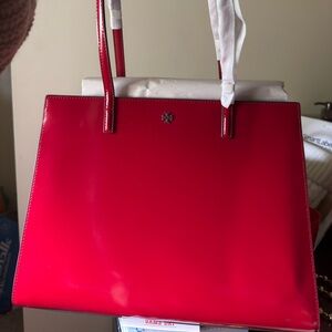 Tory Burch Vibrant Red and Pink Handbag